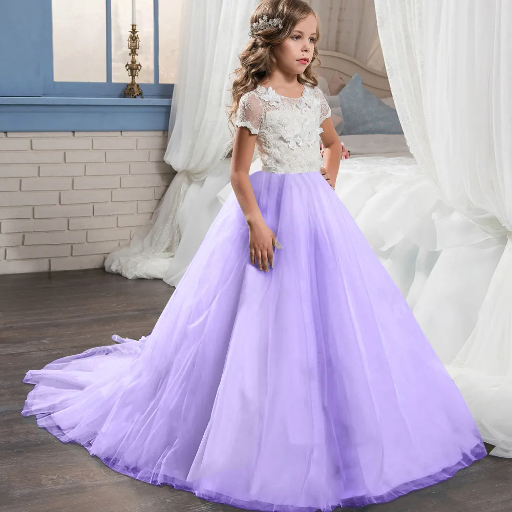 Pink Coral and Ivory Flower Girl Dress Tulle Dress Wedding Dress Toddl –  MALIBULI & Co.