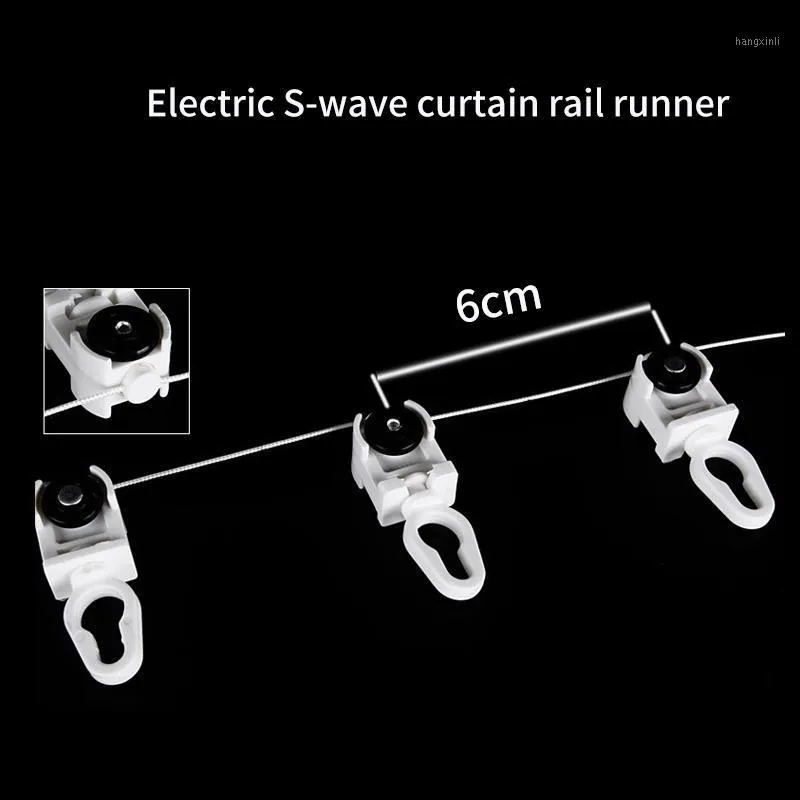 Coureurs de rideau d'onde s/bande d'onde pour système de rail de rideau électrique Dooya ou rail manuel de rail électrique motorisé1