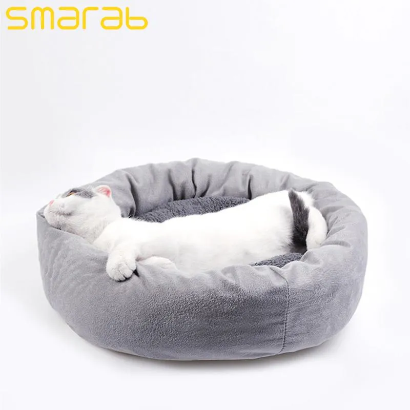 Cat Houses and Pet Bed Sleeping Kitten Beds Mats Gray Products Bag Breathable Warmth Winter Hamacas Gato