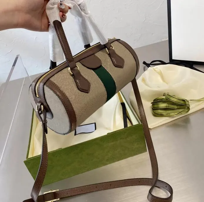 Fashion Cylinder Handbags Designer Bags Fashion Shoulder Luxury Brand Top Quality Purse Mobile Phone Bag Letter Print Women Barrel-shaped Shopping Totes