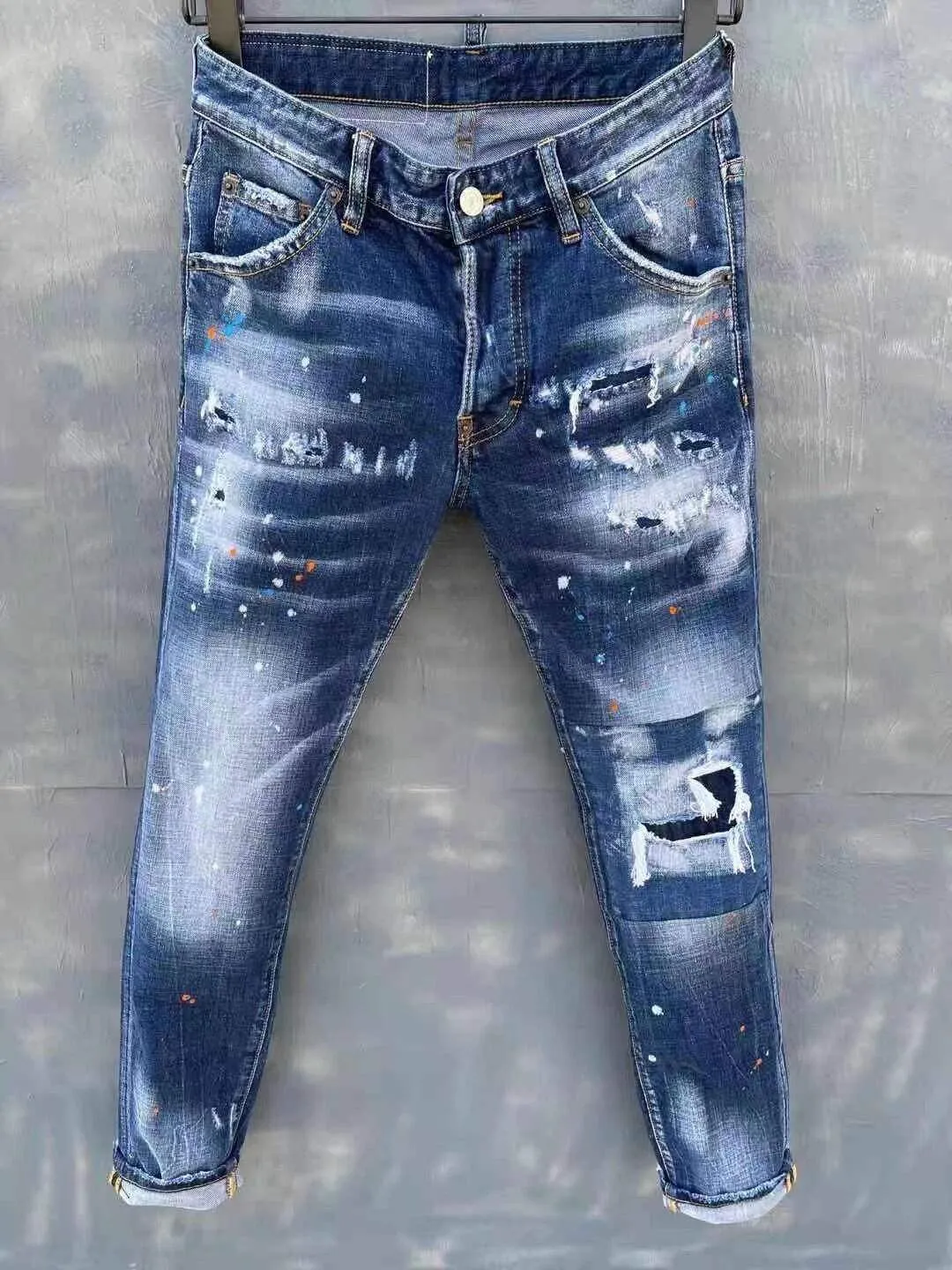 marque de jeans décontractés pour hommes européens et américains à la mode, lavage de haute qualité, meulage à la main pur, optimisation de la qualité LT025