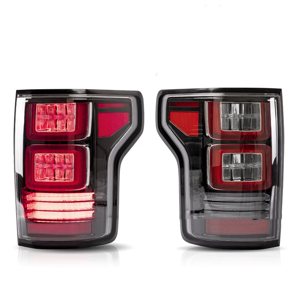 أضواء السلع الذيل للسيارات لفورد F150 رابتور 2015-2020 drl النهار الجري ضوء taillamp الصمام أضواء الضباب ضبط لمبة