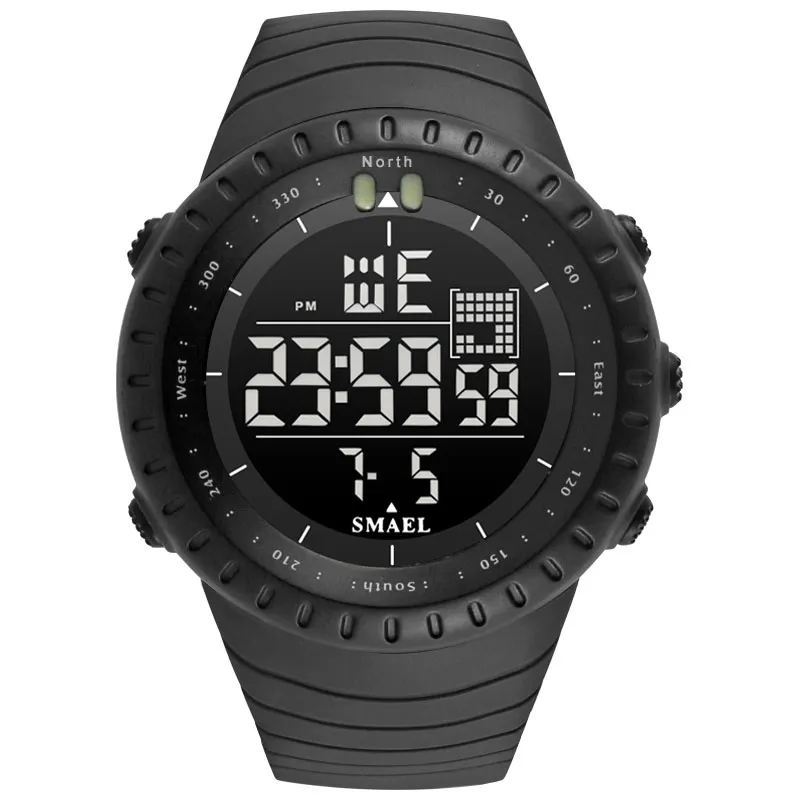 Мужские цифровые часы 2021 роскошные водонепроницаемые современные часы мужской дневной светодиодный хронограф электронные наручные часы 1237