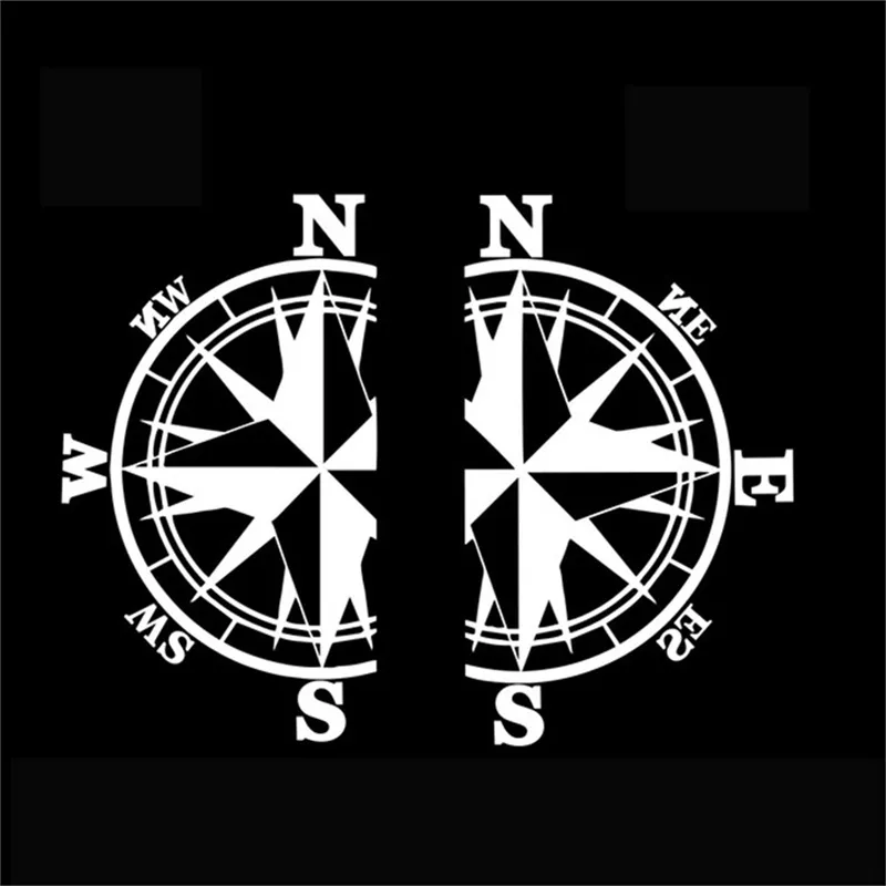 Nigoz - Boussole Autocollante Pour Tableau De Bord - Boussole - Guide Nigoz - Boussole Autocollante Pour Tableau De Bord - Boussole - Guide