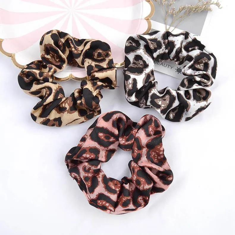 Leopard women scrunchies women hair bands fashion girls hairbands designer hair accessories for women hair bands designer head bands A10306