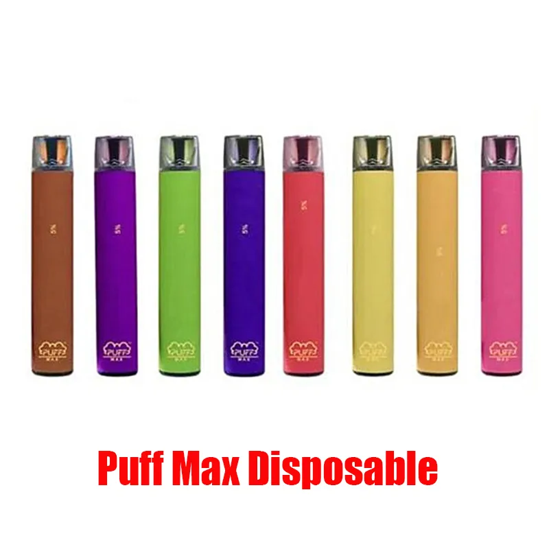 Puff Max 2000 Bocadillo Dispositivo Desechable Kit 1200mAh Batería 8.5ml Big PODS PROLELADA VAPE VAPE STICK EQUÍ VS BAR PLUS XXL FLOW BAG