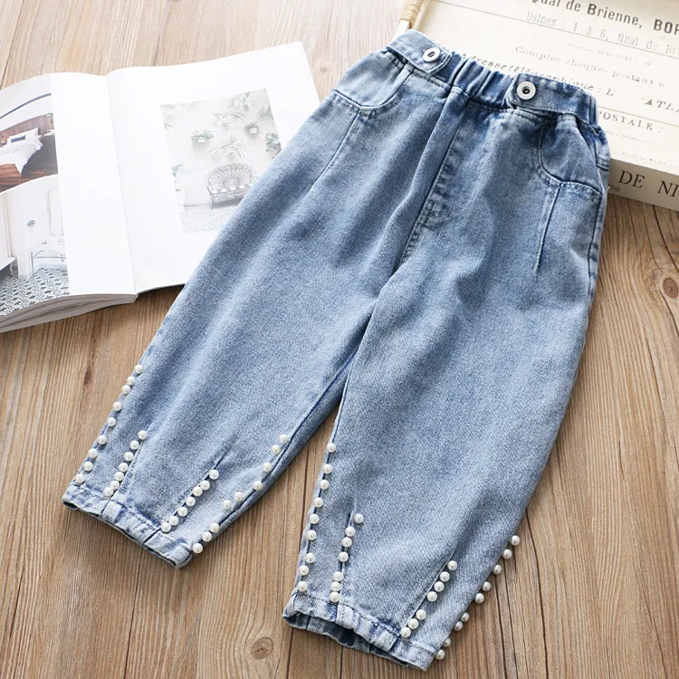 Girls Bright Blue High Waist Wide Leg Cargo Jeans | New Look