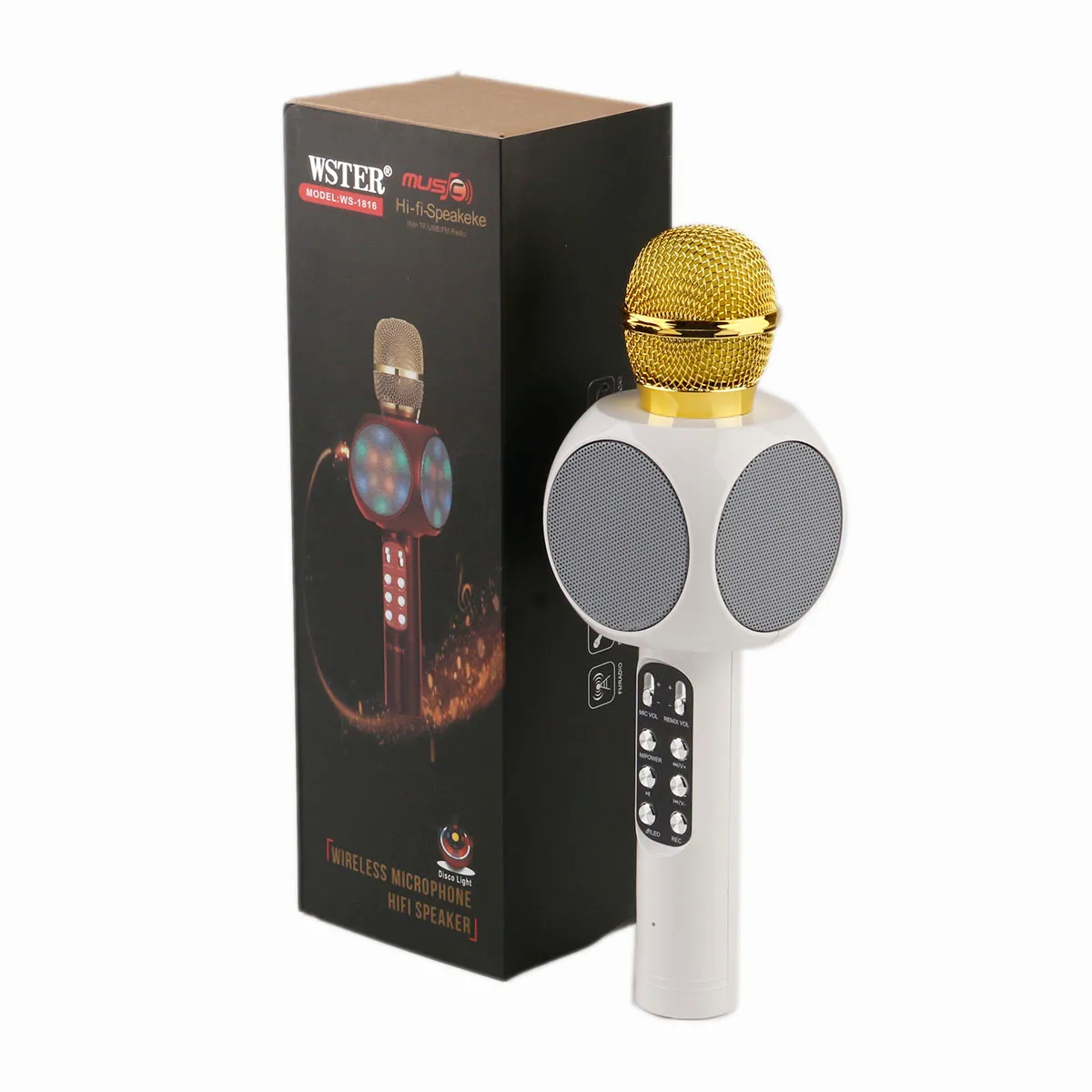 Bluetooth Microphone Wireless Ktv Ktv Led Light Portable Handheld