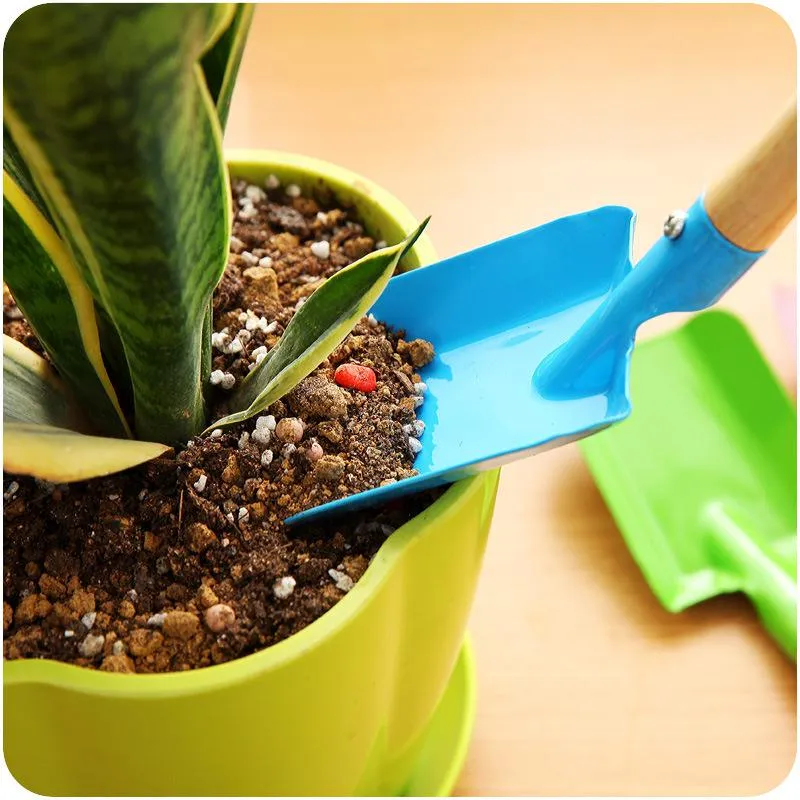 Mini Gardening Shovel Colorful Metal Small Shovel Garden Spade Hardware Tools Digging Garden Tools Kids Spade Tool WQ291