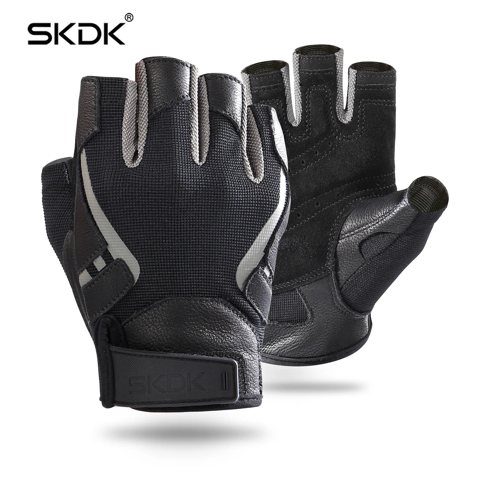 SKKK Letnie Rękawice Rowerze Rękawice Gel Half Finger Shockproof Sport Siłownia Rękawiczki MTB Mountain Rower Rower Rękawice Dla Mężczyzn / Kobiet Antil-Skip Q0107