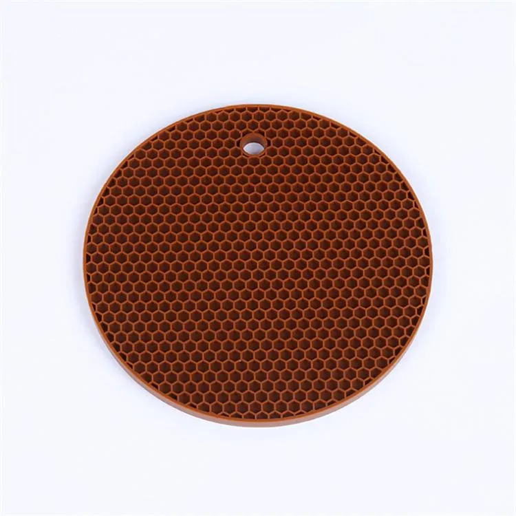 Round Heat Resistant Silicone Mat Drink Cup Coasters Non-slip Pot Holder Table Placemat Kitchen Accessories DH9585