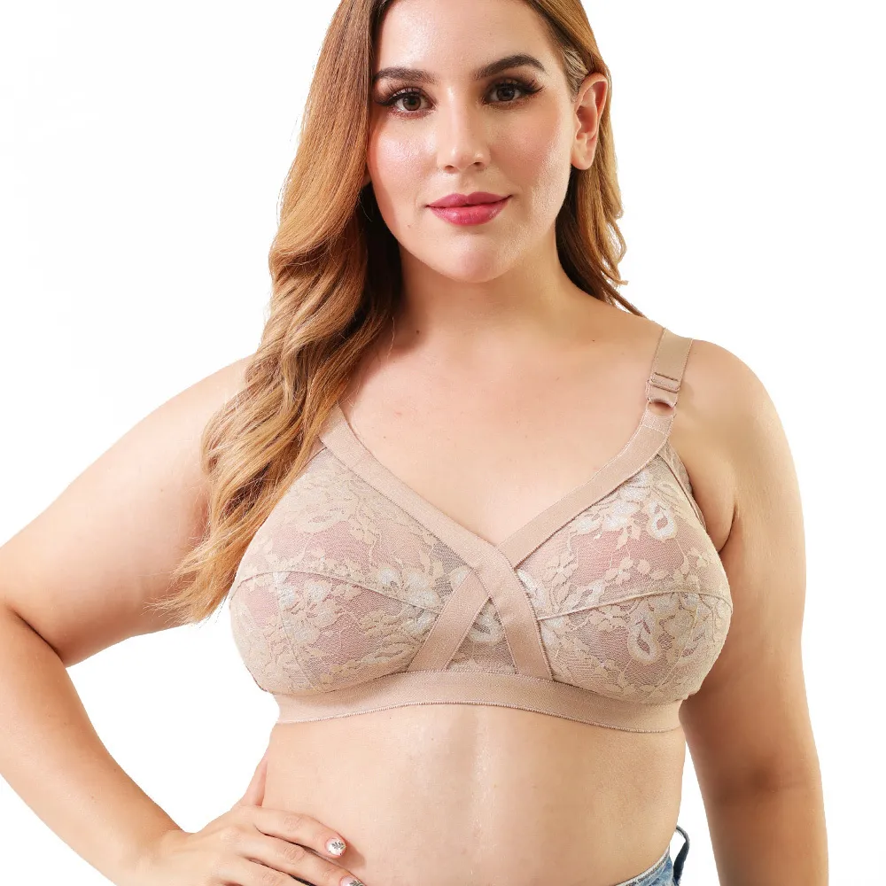 Sexy Lace Plus Size Bra For Women Full Coverage Wireless Bralette Plus Size  Sexy Underwear BH 201202 From Dou05, $5.87