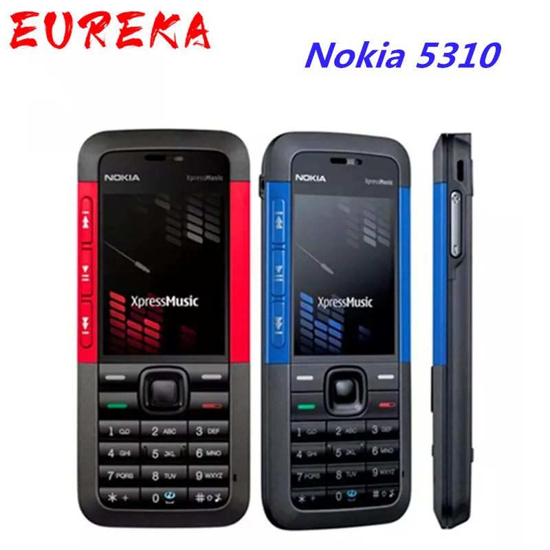 Разблокированные5310 Телефоны XpressMusic Bluetooth Java MP3 Плеер.