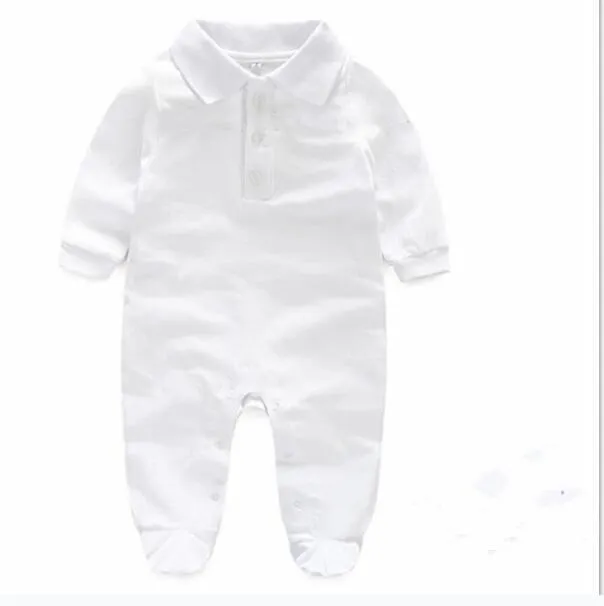 Hot Sell Newborn baby clothes Long sleeve designer 100% Cotton baby rompers Infant clothing baby boys girls jumpsuits + hat