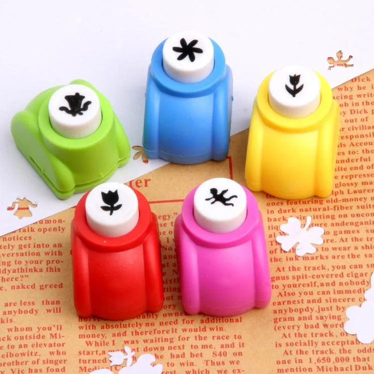 Kid Child Mini Printing Paper Hand Shaper Scrapbook Tags Cards Craft DIY Punch Cutter Tool Handmade material puzzle and labor-saving greeting card making device
