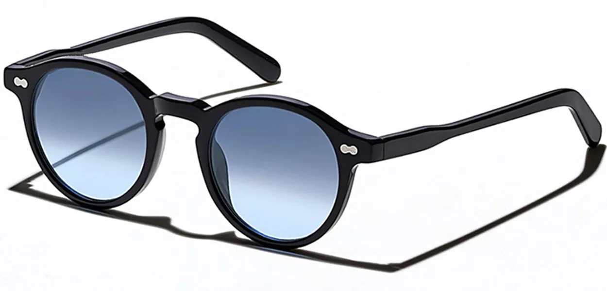 Lunettes De Soleil De Petites Jantes De Style Rétro, Cadre En