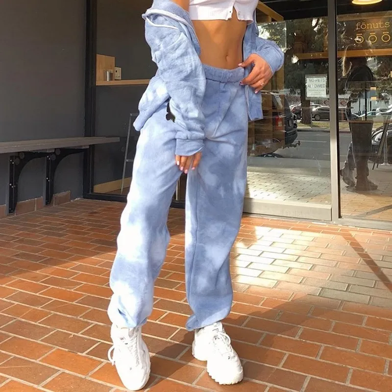 Tie dye sweatpants women 2025