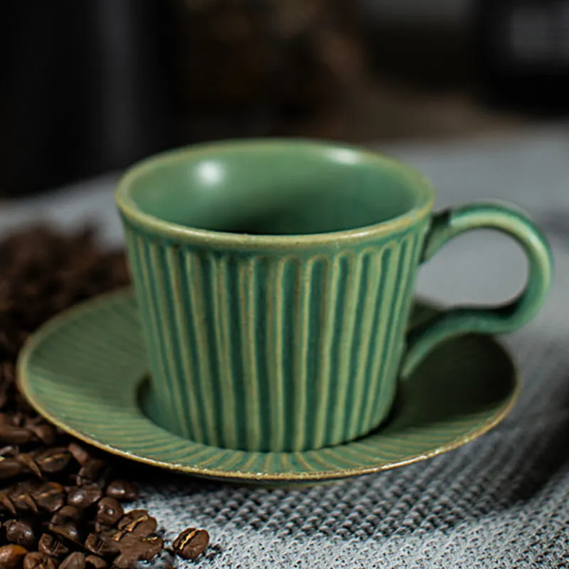 Tasse à café et soucoupe européennes, tasse à café et assiette en céramique de qualité supérieure, tasse à café pour thé de l'après-midi, verres à eau