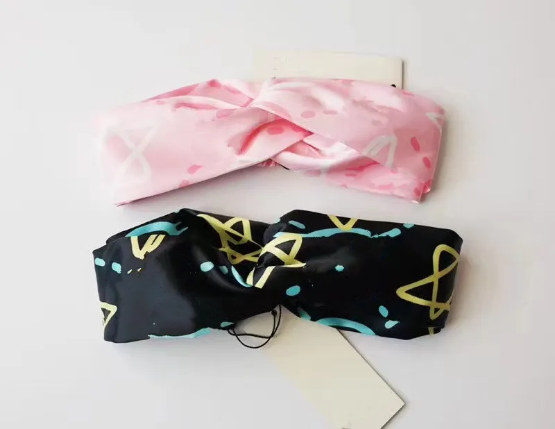 Hot Sale Designer Silk Headbands Headwraps para mulheres Melhor Qualidade Moda Estrelas Estrelas Estilo Headband Banda Dropship