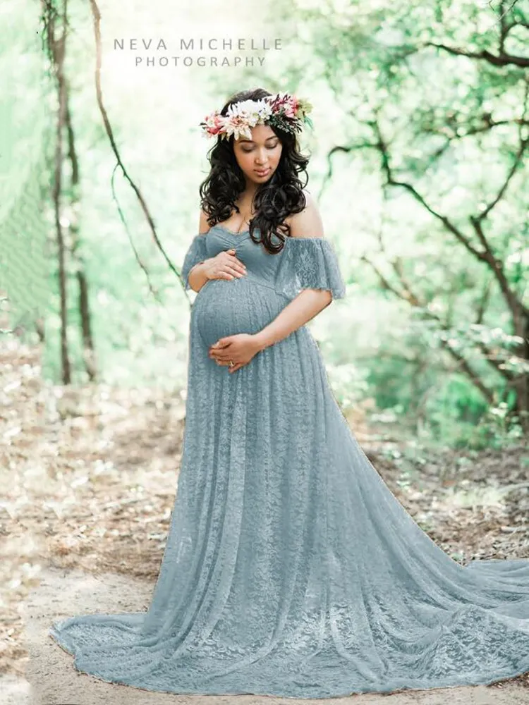 Indian Wedding Dress For Pregnant Lady HXSZWJJ Lace Maternity Dress Photography Long Dresses For Pregnant Women Indian Wedding Dress For Pregnant Lady HXSZWJJ Lace Maternity Dress Photography Long Dresses For Pregnant Women