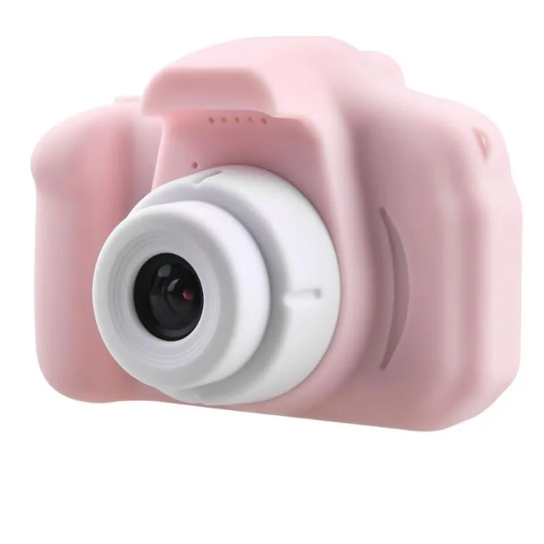 Barn kamera mini digital kamera söta tecknad kamera leksaker för födelsedagspresent 2 tum skärm kamera ta bilder zyy4218369444