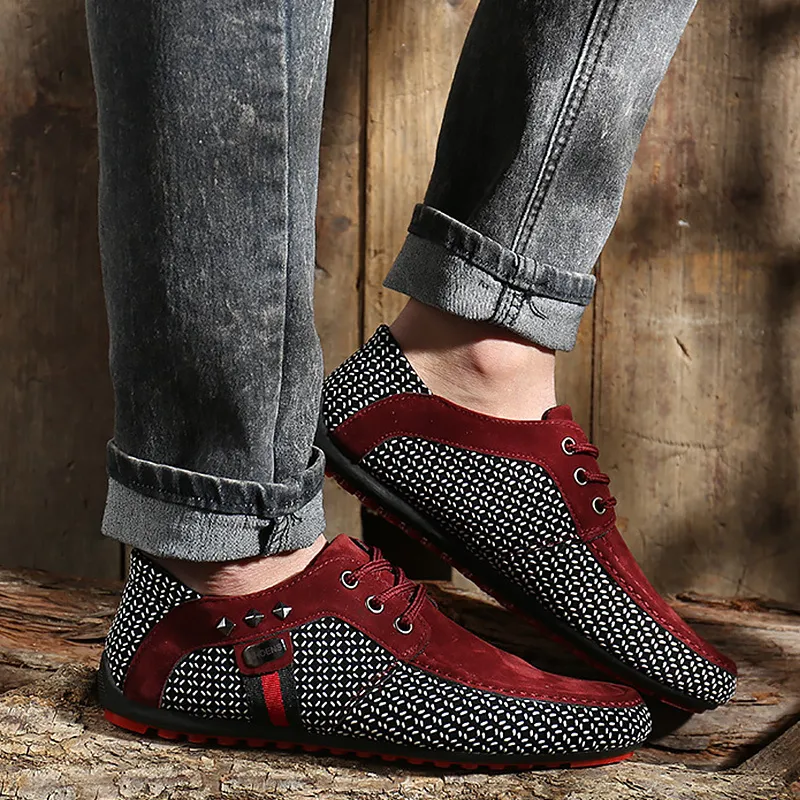 Mens Leather Rivet Mens Casual Chukka Boots With Sturdy Sole And