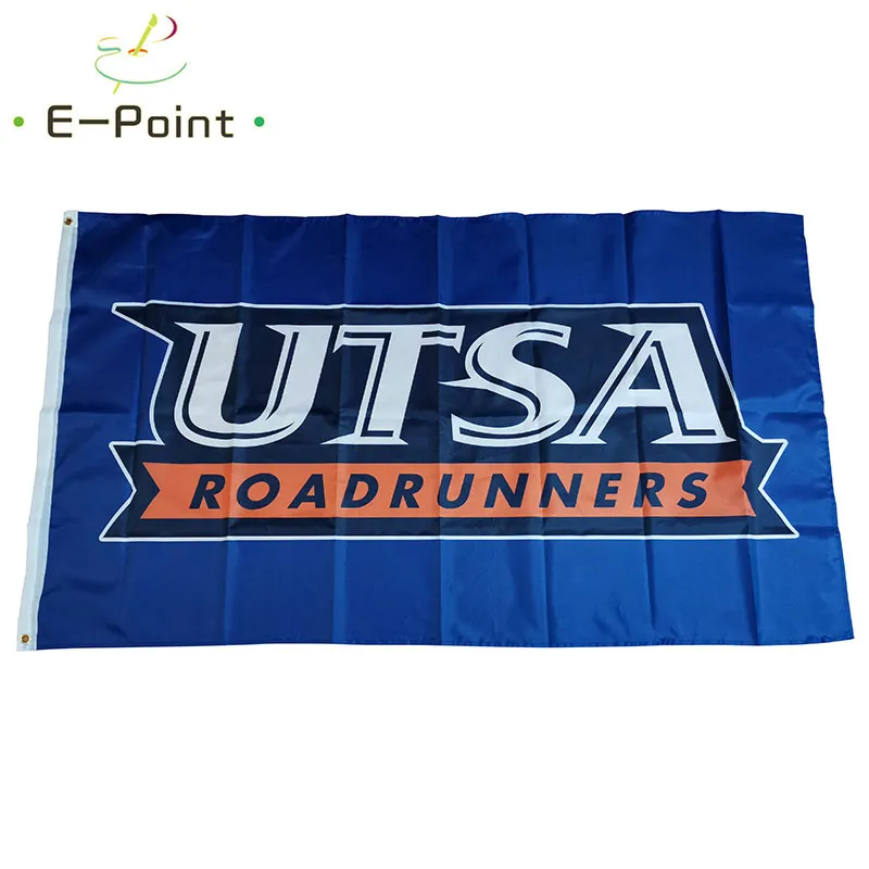 NCAA UTSA Roadrunners-Flagge, 90 cm x 150 cm, Polyester-Flagge, Banner-Dekoration, fliegende Hausgarten-Flagge, festliche Geschenke
