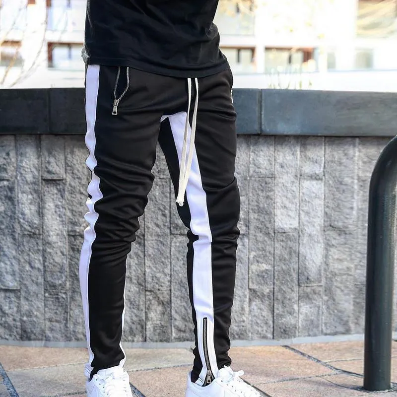 Heren Joggers Casual Broek Fitness Heren Sportkleding Trainingspak Bodems Skinny Joggingbroek Broek Zwart Sportscholen Jogger Trainingsbroek11