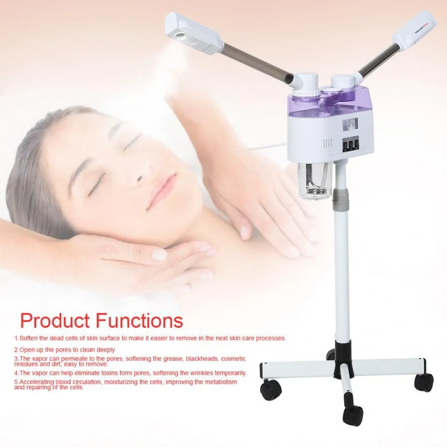 Vapeur faciale Machine de pulvérisation chaude et froide Home Spa Ozone Steaming Ion Sprayer Skin Care Beauty Device