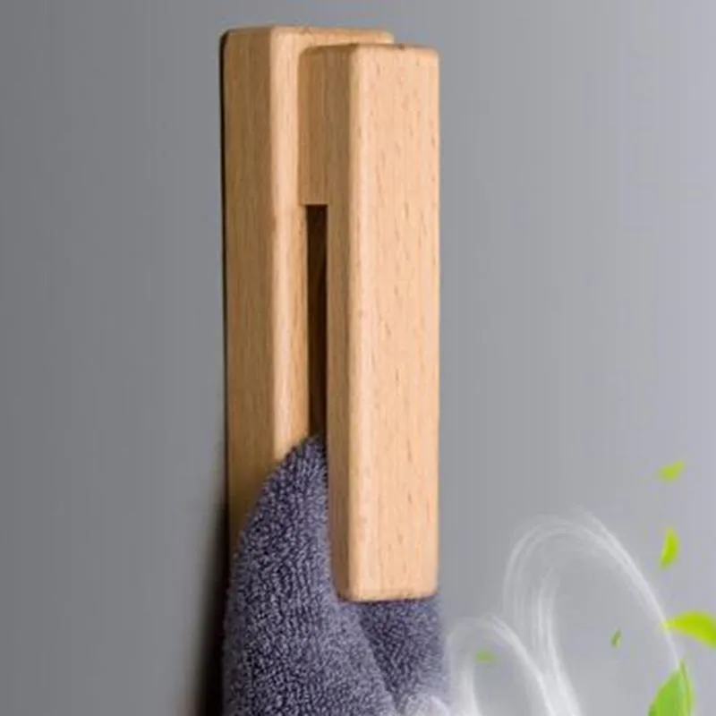 Ganci Da Parete In Legno Di Noce Massello – Set Da 4 – Uccellini Decorativi Per Ingresso E Bagno