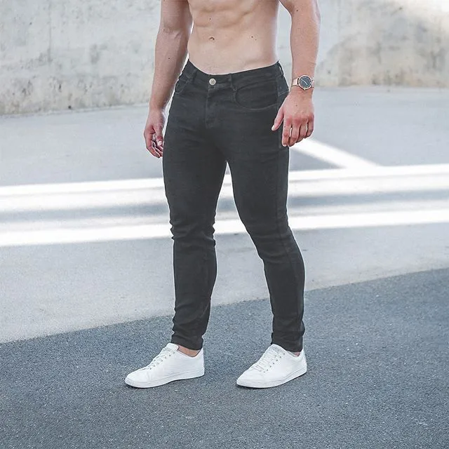 2022 Mens Casual Bodybuilding Jeans With Pocket, Full Length Mens Skinny  Track Pants For Men Vestalon Homme Ropa G0104 From Sihuai03, $21.6