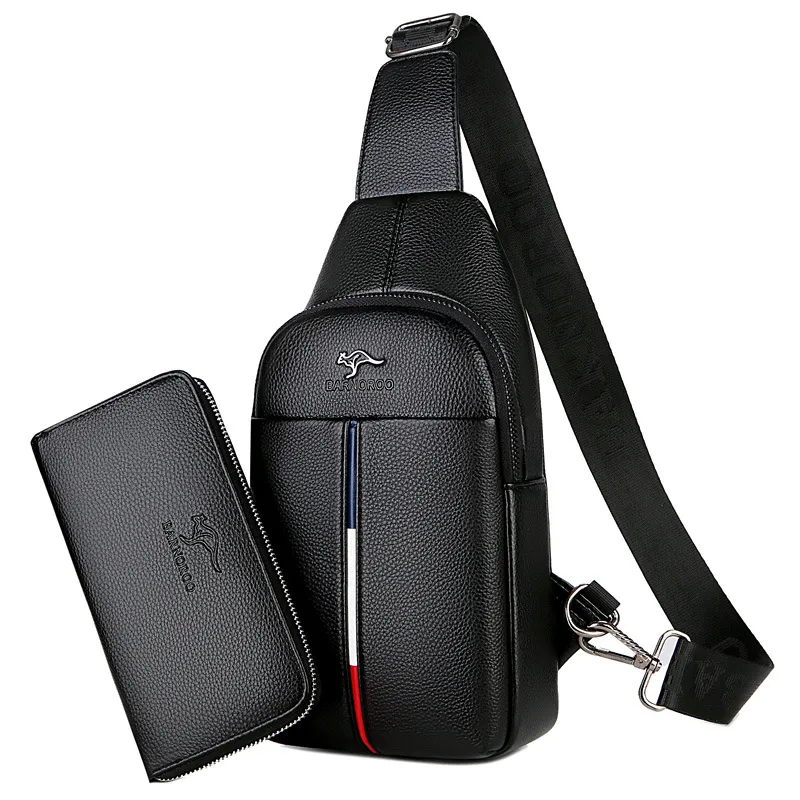 Kangaroo Men's Chest Bags Male Crossbody Bag Casual Small Backpack Shoulder Bag Clutch