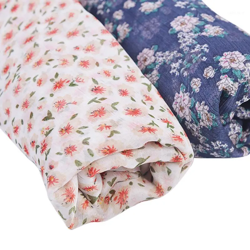 Tissu Super belle mousseline de soie imprimé Patchwork pour robe adapté quatre saisons 50*150 cm/pièce T10011