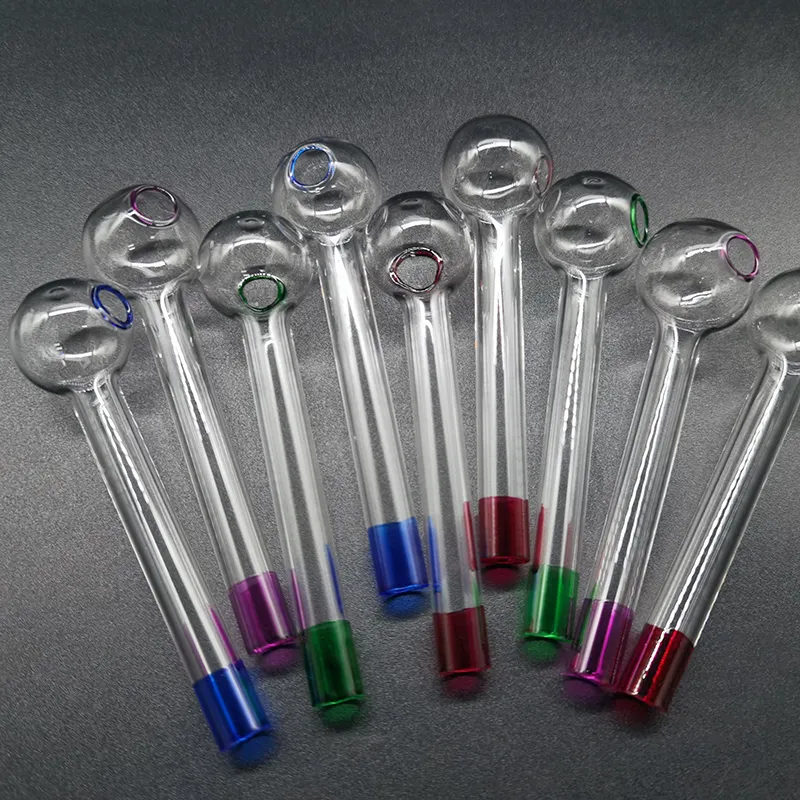 Glass Bong Oil Burner Pipe Hookahs Manufacture Handcraft 4.0inch Thick Pyrex Colorful Tobacco Hand Pipes For Smoking