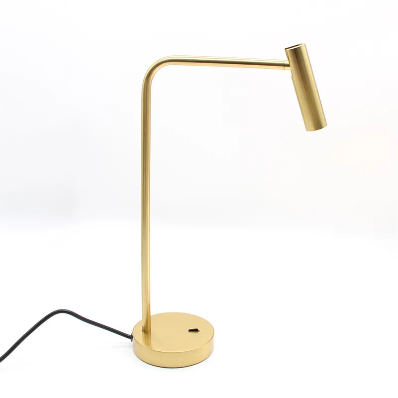 Topoch Table Light Stand Lampa Lampa LED 3W 3000K Przełącznik rocka aluminium Obrotowa książka odczytu reflektor EU US Plug AC 85-265V