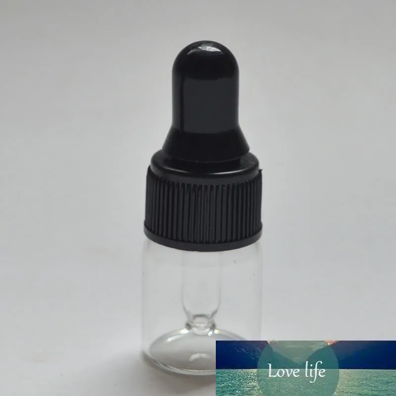 10 SZTUK 2ml Mały Clear Glass Fiolka z czystym szkłem Dropper Cap Małe Niezbędne Mini Olej Droprapa Butelka Darmowa Wysyłka