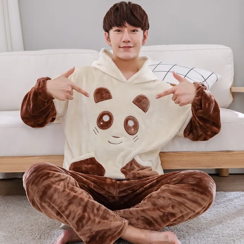 Plus Size S 4XL 5XL 6XL Sleep Wear Pyjama Men Snow... From Long005, $90.59 