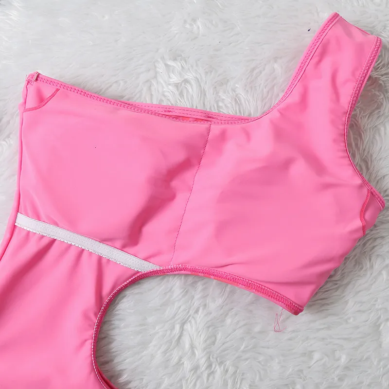 Shoulder Designer Swimsuits Padded Push Up Women`s Swimwear Outdoor Beach Swimming Bandage One-piece Swimsuits 