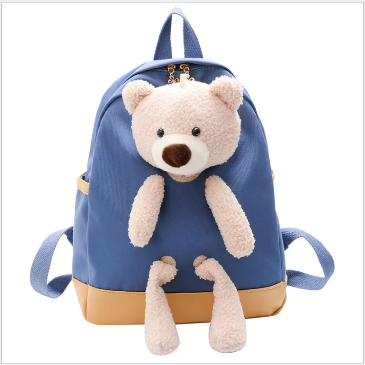 2021 Nouvelle vente chaude enfants dessin animé bear poupée sacs d'école garçons filles sacs à dos enfants sac à sacs scolaires enfants