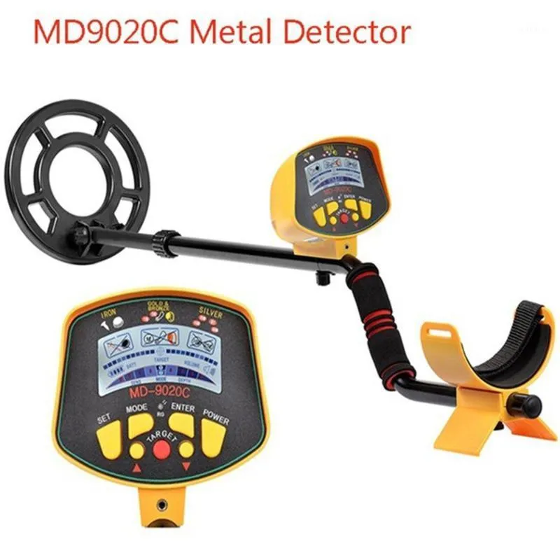 Détecteur de métaux souterrain professionnel md9020c sécurité haute  sensibilité lcd afficher trésor chasseur d'or détecteur scanner