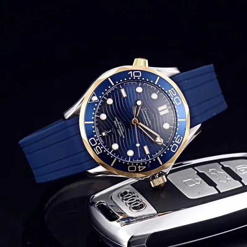 Nuovo 2022 orologio di alta qualità Sea 007 James uomo in acciaio inossidabile stile otto quadrante 42mm orologi 300m movimento automatico orologio maschile231A