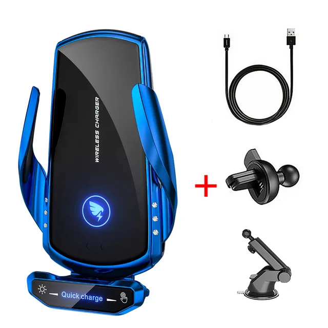カーワイヤレス充電器15W |スマートフォン用の自動クランプ