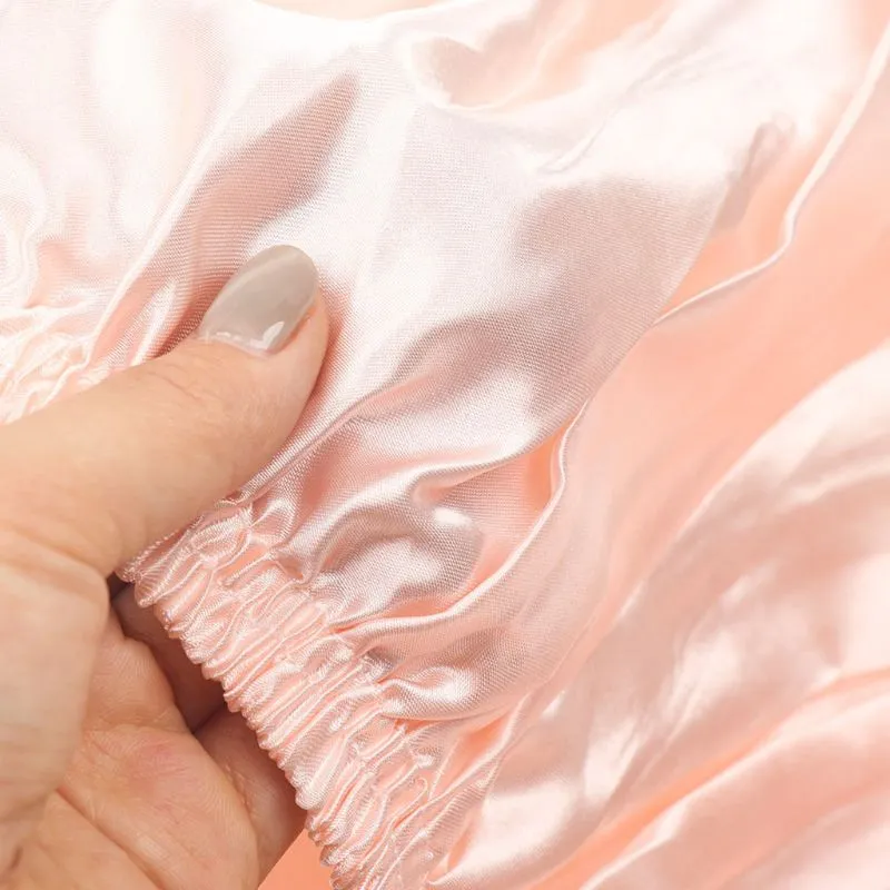 Women Imitation Silk Bloomers Ruffles Lace Trim Panties Victorian
