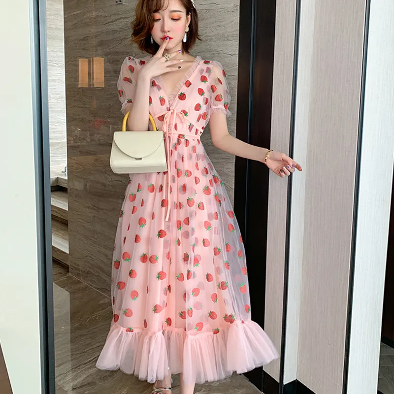 Strawberry dress sales womens