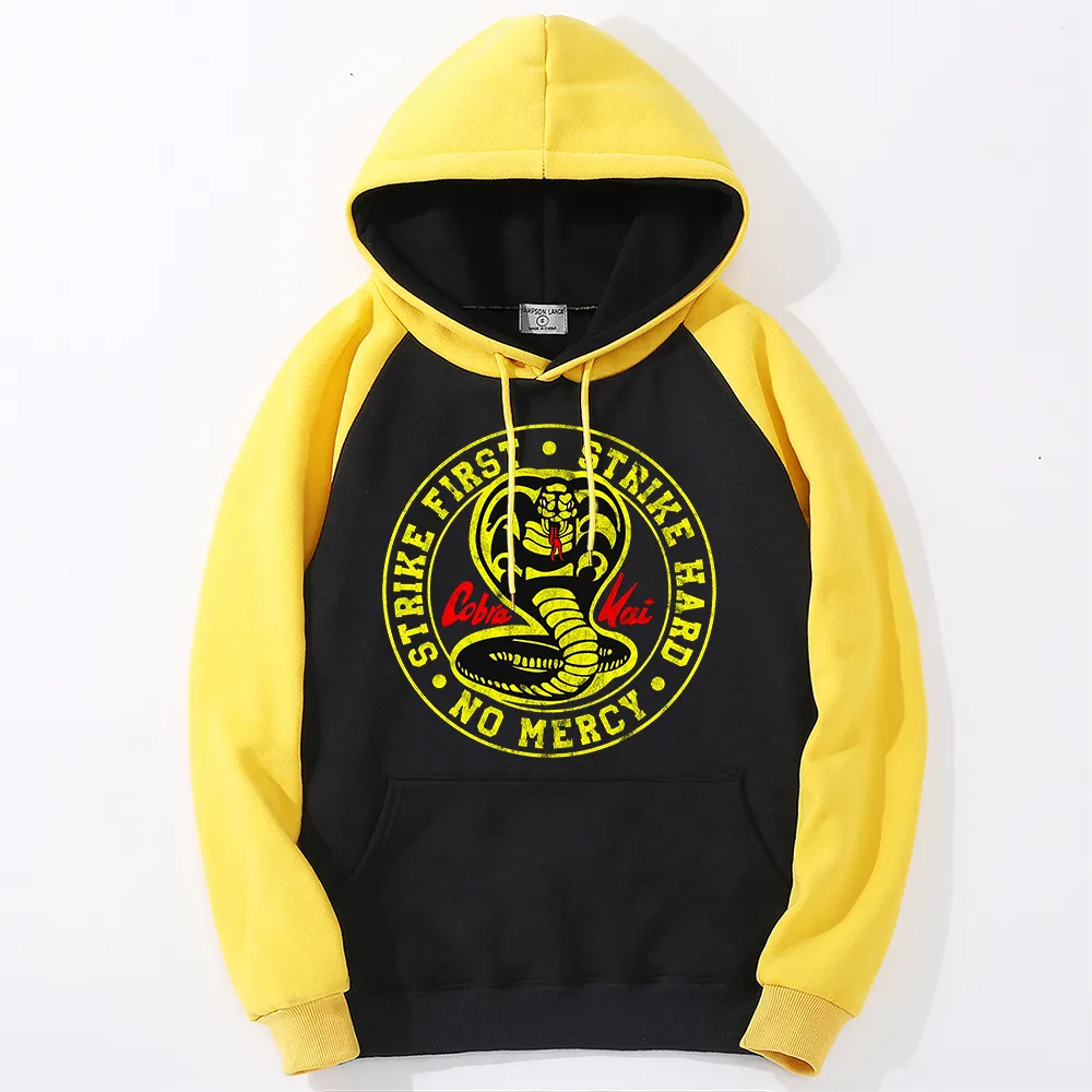 Cobra Kai Mode Film Gedruckt männer Hoodie Herbst Lose Sweatshirt Persönlichkeit Oversize Hoody Warme Raglan Kleidung Männer 2020 Neue x1227