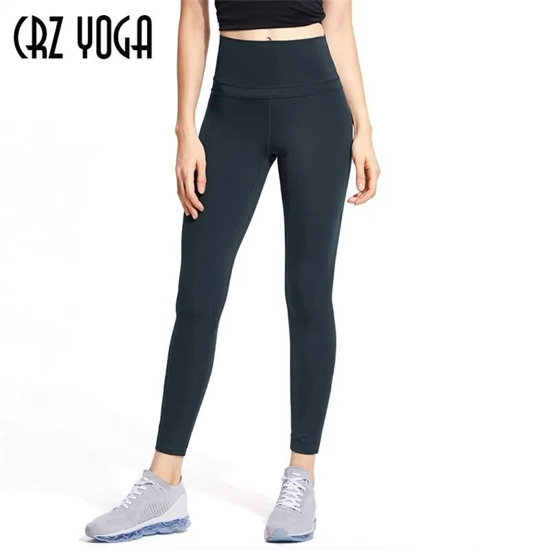 CRZ YOGA Womens High Waist Yoga Ponte Leggings Naked Feeling, Tight Workout  Pants 25 Inches From Mu02, $23.22