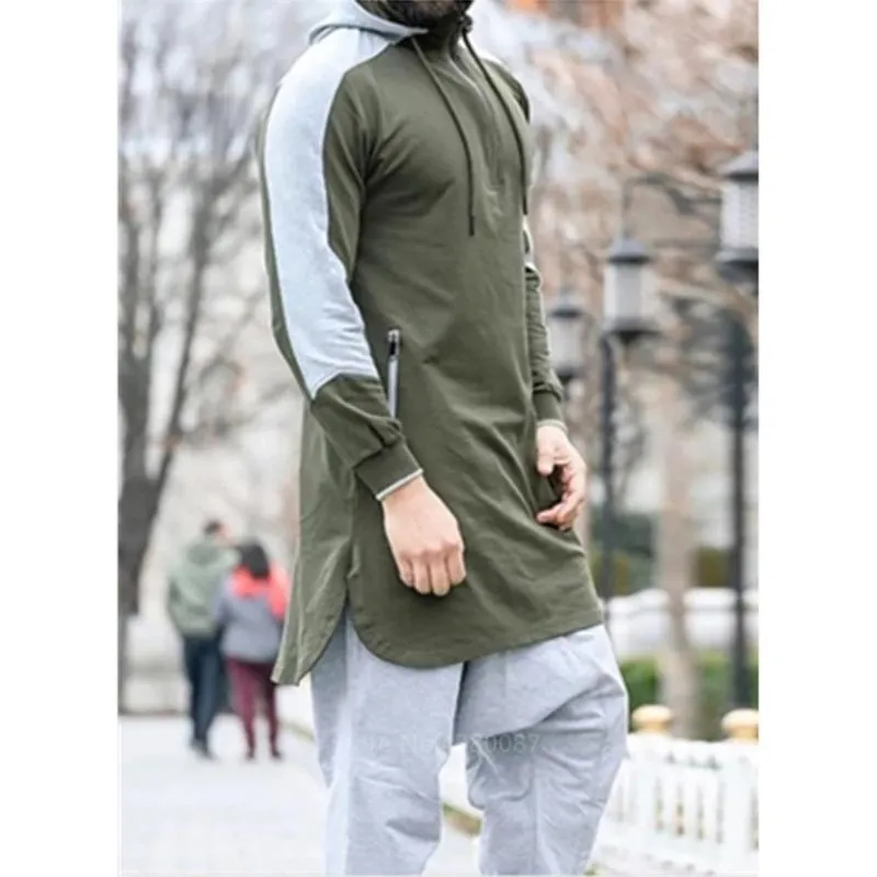 Nouveaux hommes Jubba Thobe musulman arabe vêtements islamiques Abaya dubaï caftan hiver à manches longues couture arabie saoudite Sweater269D