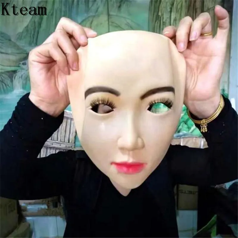 ALKANI Soft Silicone False Mask Realistic Female Handmade