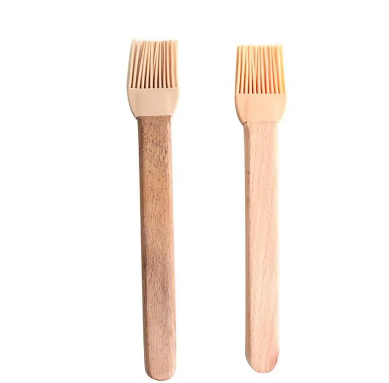 Baking Tool Beech Silicone Brush Barbecue Detachable Oil Brushes Kitchen 19.5 * 3 CM DB949