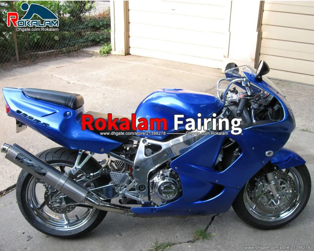 ABS Fairing Kit för Honda Shell Motorcykeldelar CBR900RR 919 1998 1999 CBR900 900RR CBR919 98 99 CBR919RR Blue Complete Fairings